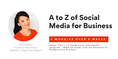 A to Z of SOCIAL MEDIA FOR BUSINESS (Fundraiser for Compassion Project) primary image