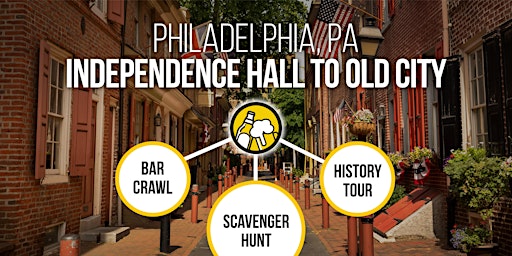 Primaire afbeelding van Philadelphia Bar Crawl and Old City History Tour - Bar Trivia, On The Go!