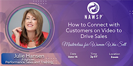 Image principale de NAWSP’s How to Connect with Customers on Video to Drive Sales