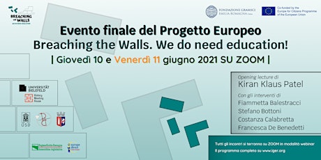 Immagine principale di Evento finale progetto europeo Breaching the Walls! We do need education 