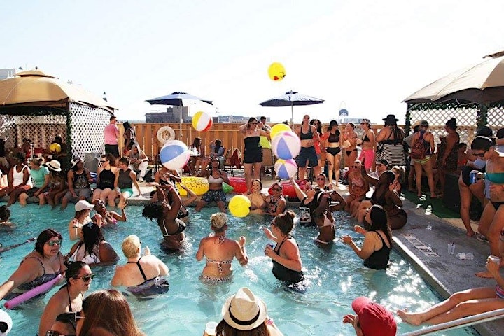 Lez Play Dallas Girl Rooftop Pool Party July 10th Sunday image