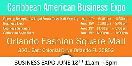 Caribbean American Business Expo(Town Hall Meeting) primary image