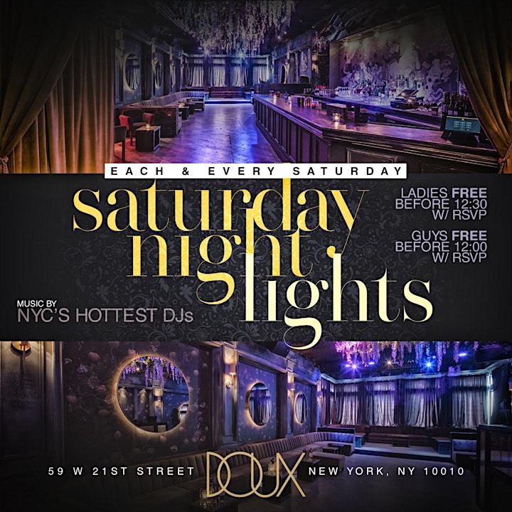 Saturday Night Live At Club Doux Each and Every Saturday image