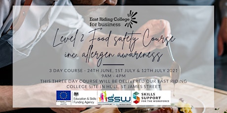 FREE 3 day food safety course including keeping your workplace COVID19 safe