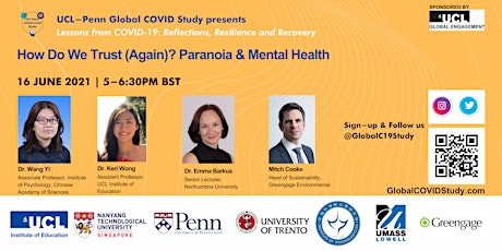 How Do We Trust (Again)? Paranoia & Mental Health (Webinar 2 of 5) primary image