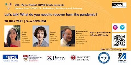 Let's Talk! What do you need to recover from COVID-19? (Webinar 5 of 5) primary image