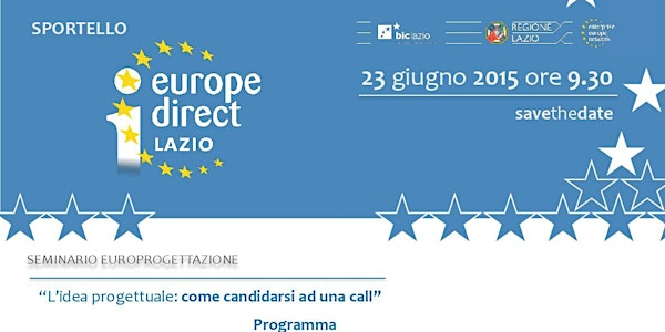 Seminario “L’idea progettuale: come candidarsi ad una call”