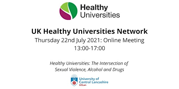 UK Healthy Universities Network Meeting - July 2021