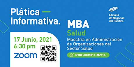 Imagen principal de Plática Informativa del MBA Salud