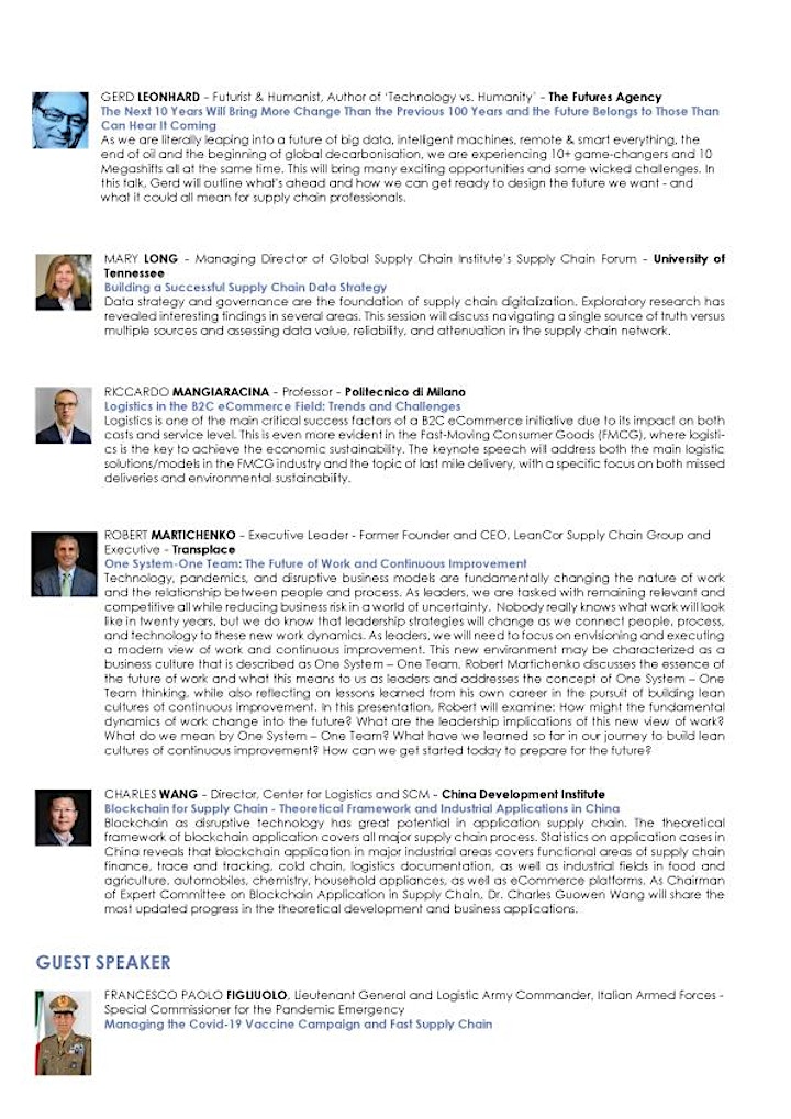 CSCMP European Conference + European Research Seminar  = ITALY 2021 image