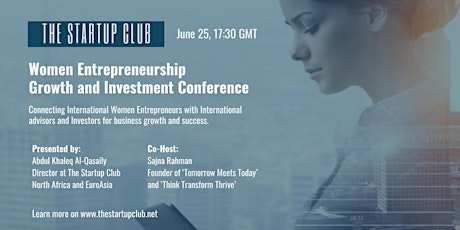 Hauptbild für Women Entrepreneurship Growth and Investment Conference