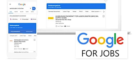 Hauptbild für Google for Jobs Seminar - Webinar für Einsteiger