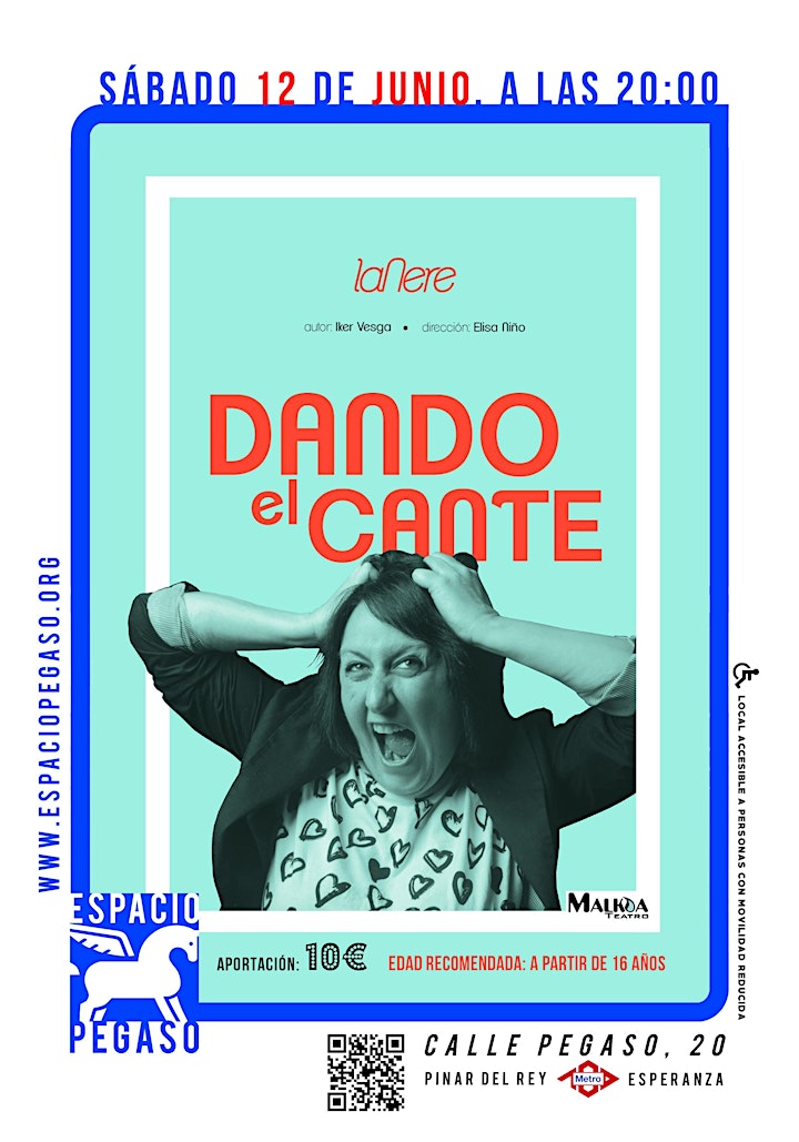 
		Imagen de MONOLOGO COMICO. "DANDO EL CANTE". ESTE SABADO EN ESPACIO PEGASO

