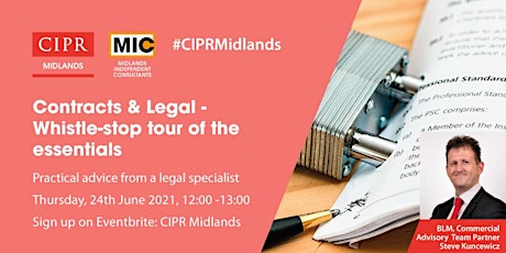 CIPR Midlands OpenMIC - Contracts & Legal Masterclass for Freelancers primary image