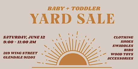 baby + toddler YARD SALE! primary image