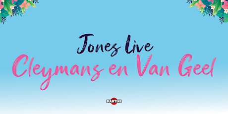 Primaire afbeelding van Jones Live: Cleymans & Van Geel