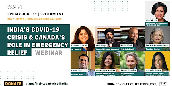 India's Covid-19 Crisis & Canada's role in Emergency Relief