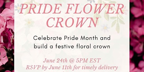 Lambda Grads & Alice's Table Pride Flower Crown GAPSA Tickets primary image