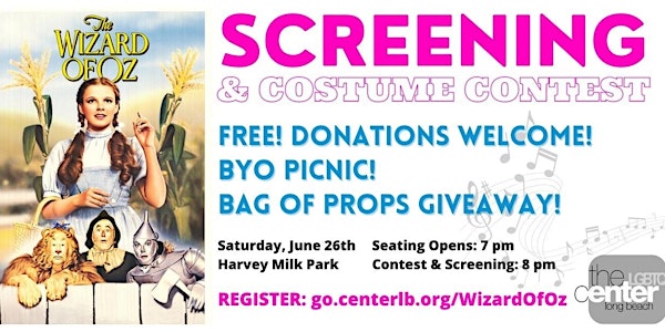 The Wizard of Oz Interactive Screening & Costume Contest