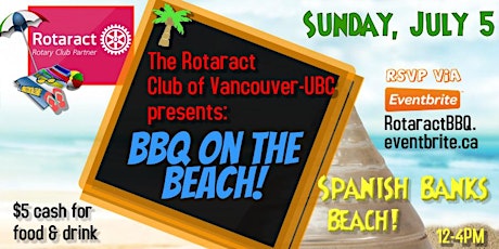 UBC Rotaract BBQ on the Beach - Social & Fundraiser primary image