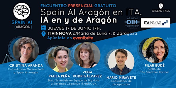 Encuentro PRESENCIAL (AI Talk): Spain AI Aragón en ITA. IA en y de Aragón
