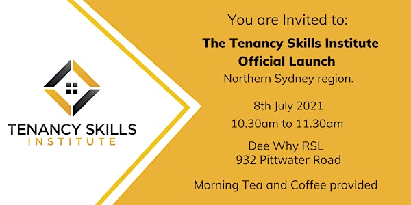 Event Postponed - Tenancy Skills Institute - Official Launch Sydney