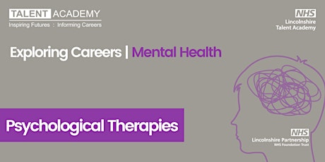 Psychological Therapies - Exploring Careers | Mental Health | OVER 18s ONLY primary image