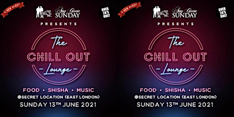 AGS Presents :The Chill Out Lounge - Sunday 13th June 2021
