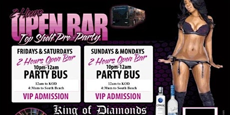 South Beach King of Diamonds Party-Pass primary image