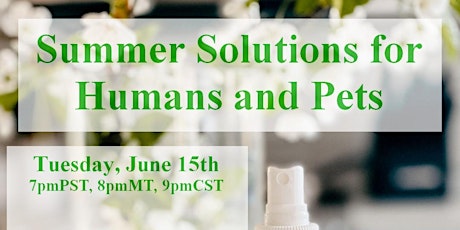 Summer Solutions for Humans and Pets primary image