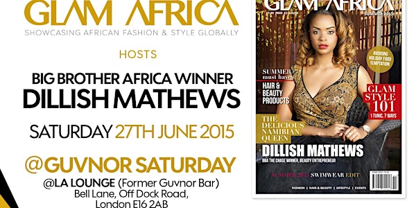 Glam Africa Magazine Hosts Big Brother Africa Winner In London. FREE ENTRY!