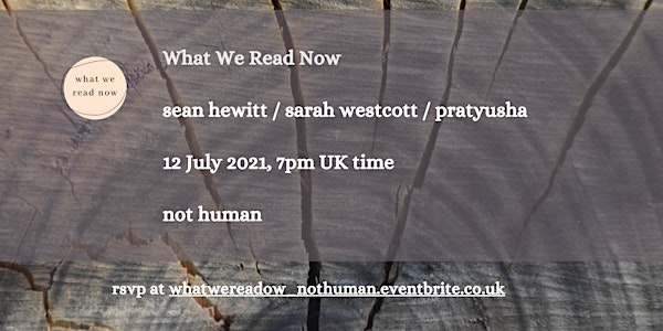 What we read now reading - not human
