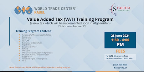 Value Added Tax (VAT) Training Program
