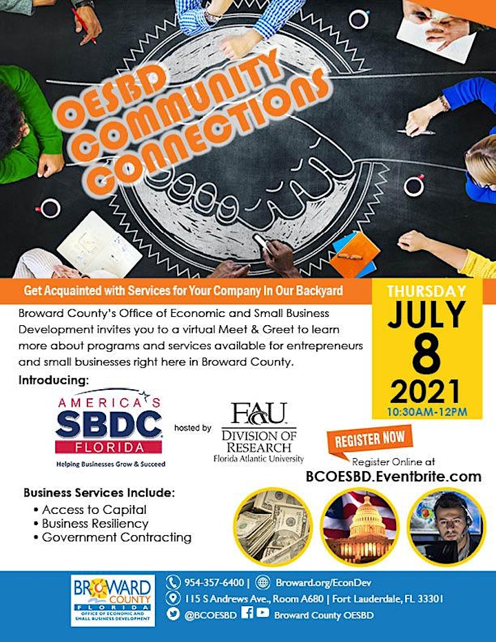 OESBD Community Connections | SBDC @ FAU image