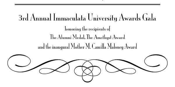 3rd Annual Immaculata University Awards Gala