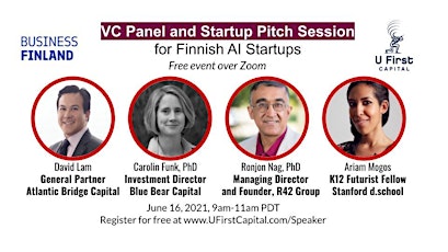 VC Panel and Startup Pitch Session for Finnish AI Startups