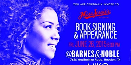 Miko Branch of Miss Jessie's Houston Book Signing primary image