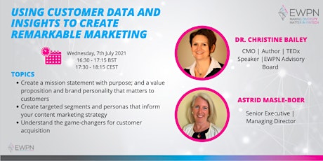 EWPN Event - Using Customer Data & Insights to Create Remarkable Marketing