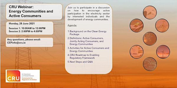 CRU Webinar: Energy Communities and Active Consumers - Session 2