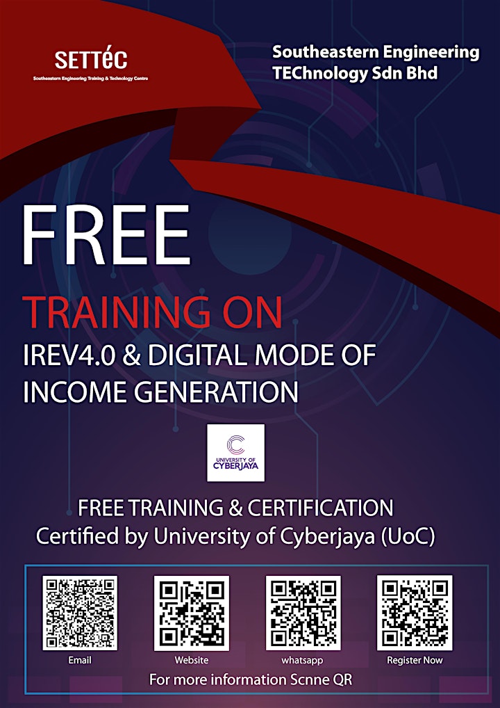  Free Training & Certification - IR4.0 & digital mode of income generation image 