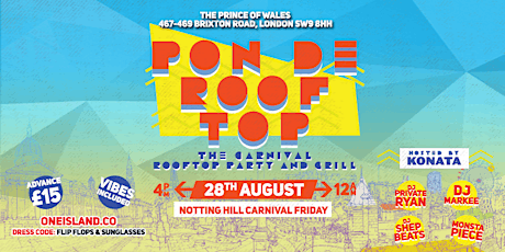 Pon De Rooftop 2015 - The Carnival Rooftop Party and Grill primary image