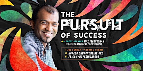 The Pursuit of Success - Talk by Max Jeganathan from Thinking Faith primary image