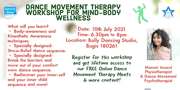 Dance Movement Therapy Workshop for Mind-Body Wellness