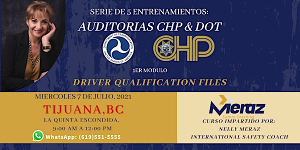 ENTRENAMIENTOS: AUDITORIAS CHP & DOT