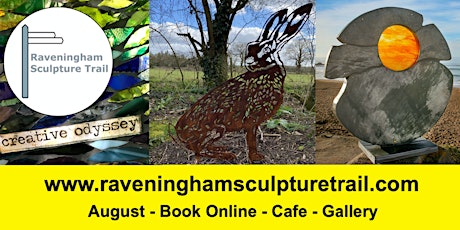 Raveningham Sculpture Trail 2021, 4.10-5pm, book 1 timeslot per  group.