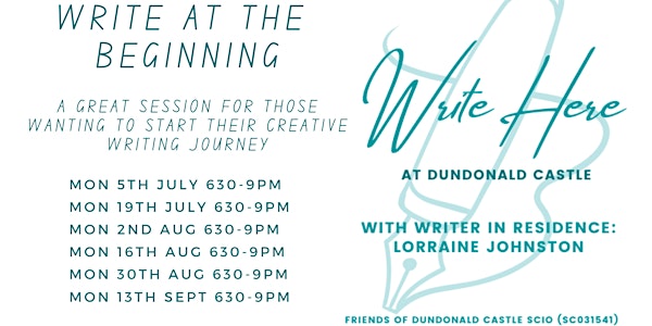 Write Here at Dundonald Castle: Write at the Beginning