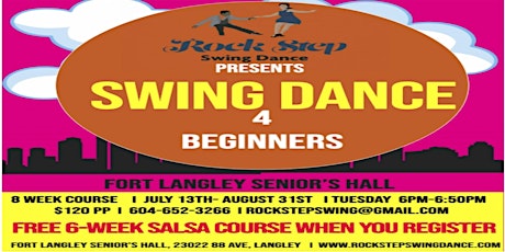 Swing Dance 4 Beginners 8 Week Course