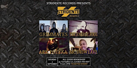 Stridente Night #2: GRIMMATES + THE ENERGY FOOL + ARK POTYKA + MC DRIWEAVE primary image