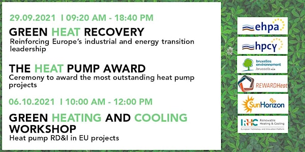 Heat Pump Forum and Award Ceremony / Green Heating & Cooling workshop