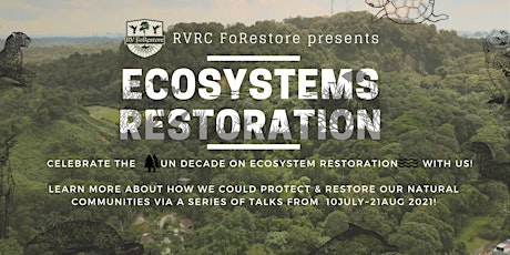 Imagem principal do evento Ecosystems Restoration Talks Series
